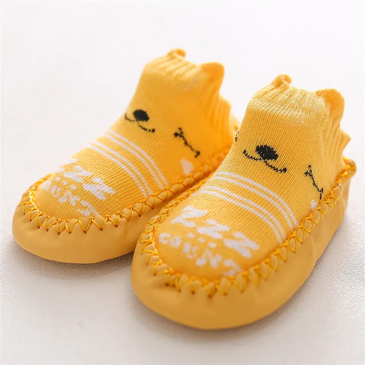 Neugeborene Babys ocken mit Gummis ohlen Säugling Baby Mädchen Jungen Schuhe Frühling Herbst Kleinkind Bodens ocken Anti Slip weiche Sohle Socke – Detail 12