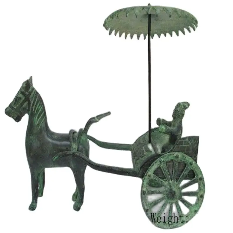 China's Tibet Bronze Antiques Collection. Statue Of A Cart