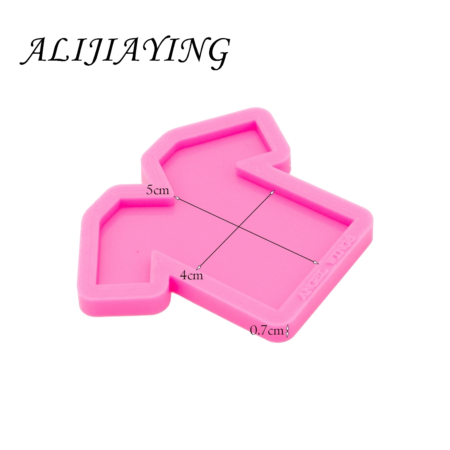 Shine Inside Grippie Nurse Scrub Silicone Mould T-shirt Epoxy Craft Molds Clay Resin DIY for Badge Reel DY0332