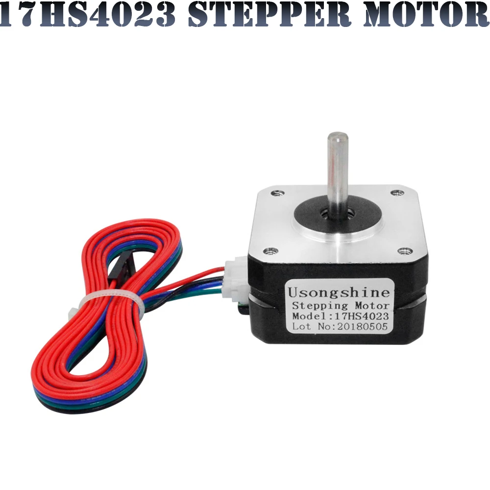 Nema17 17HS4023 extrusora para impresora 3D, 4 Lead Nema 17 22mm 42 Motor paso a paso 42*42*23mm 1.0A 12V 14N.cm CNC, Motor de grabado láser