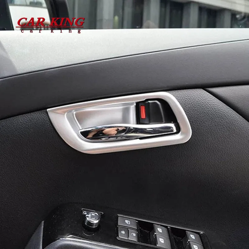 

For Toyota Alphard Vellfire 2016 2017 2018 2019 ABS Matte Front Door Inner Handle Bowl Cover Trims Frame Decoration Car styling