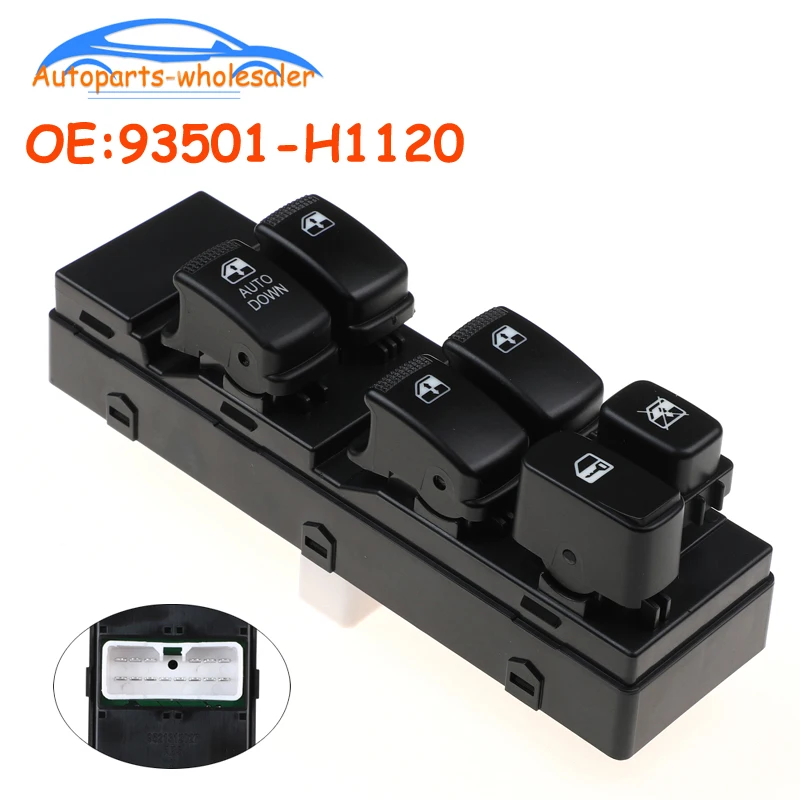 New 93501-H1120 93501H1120 93501-H1120UP For Hyundai Terracan Front Left Power Window Control Switch Car Accessories