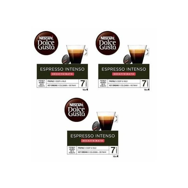 DOLCE GUSTO emballe 3 expresso déca intense