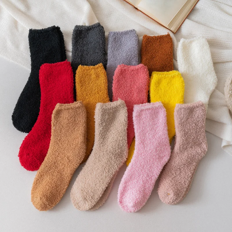 New thick women's socks home floor socks mother ladies warm socks