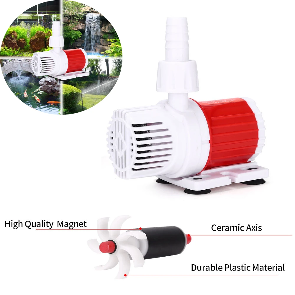 Fish Tank DC Submersible Pump DC12V/24V Fish Tank Filter Circulation Pump Aquarium High-lift Ultra-quiet Micro Pump