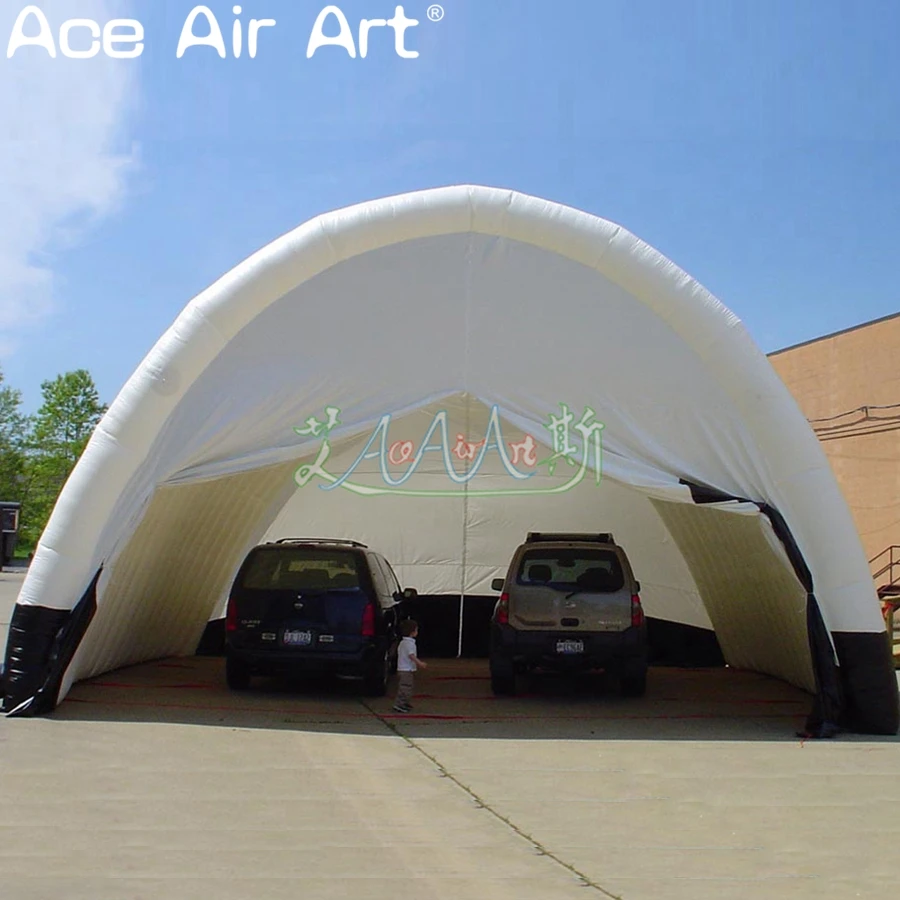 Giant Inflatable Garage Tunnel Tent Car Repaire Cover Work Station Shelter  For Commercial And Car Parking