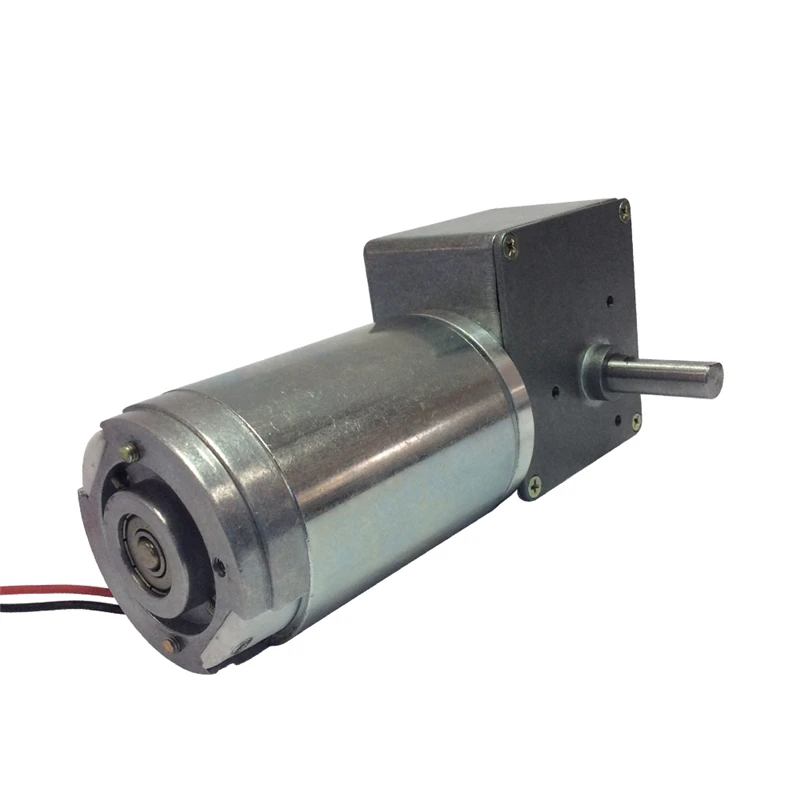 

DC 12/24V 100/200RPM Worm Geared Motor High Torque with Reduction Gearbox with Self Locking For Automatic Equipment 53GZ868