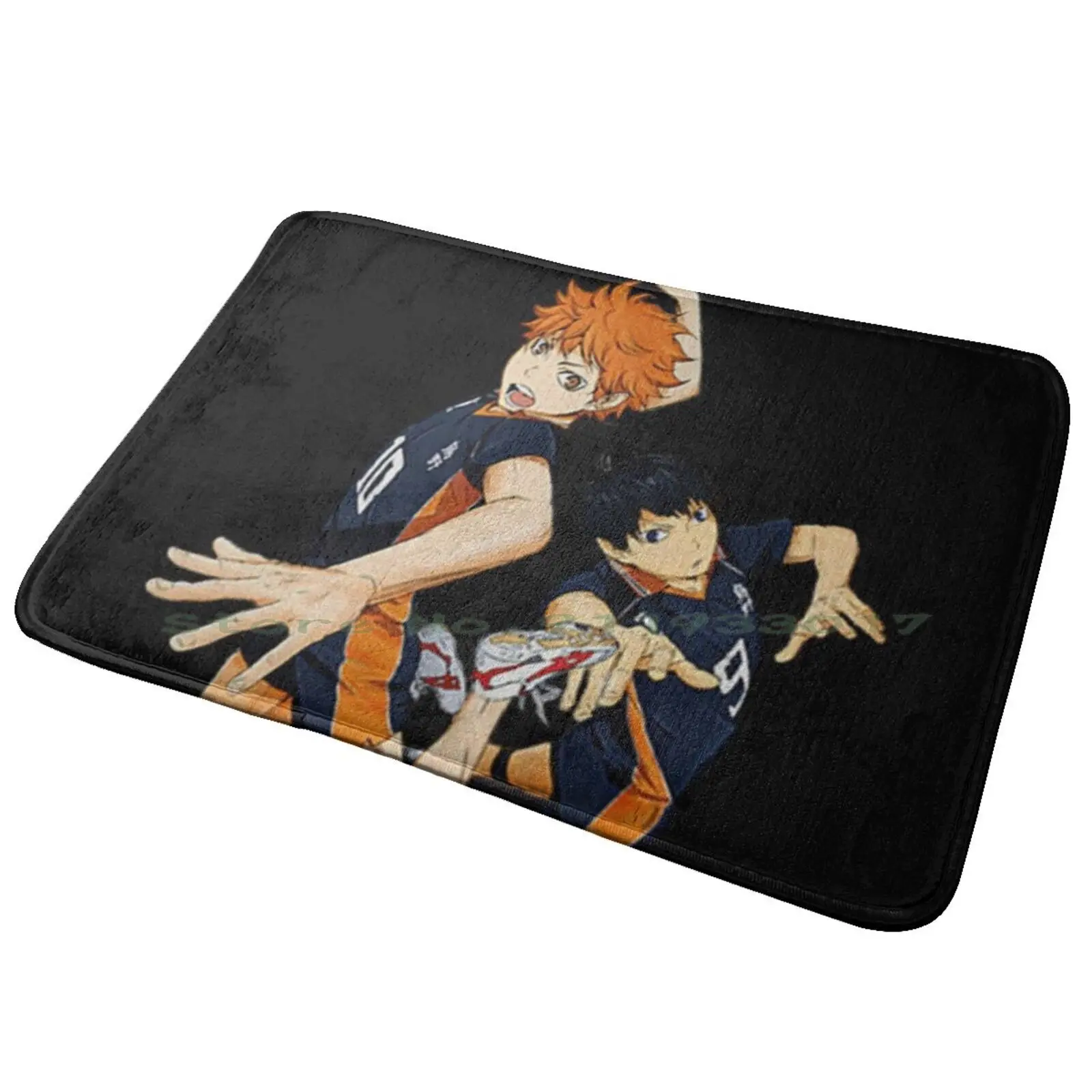 Hinata Shoyo & Kageyama Tobio Entrance Door Mat Bath Mat Rug Australia Cute Favorite Animal Funny Animal Muzzle Animal Mouth