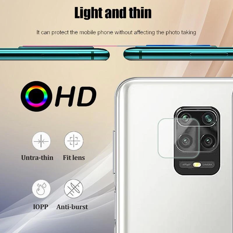 2Pcs Camera Protectors For Xiaomi Redmi Note 9 Pro Max Protective Glass Back Camera Film On Xiomi Redmi Note 9S Note9 Note9S