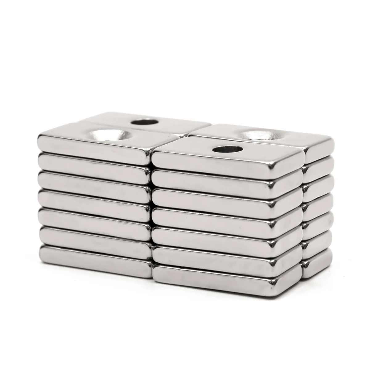 ZOOFOXS 5/10/20/30/50Pcs 20x10x3mm 4mm Hole Block Powerful Countersunk Neodymium Magnet Rare Earth Permanet Magnets 20*10*3-4