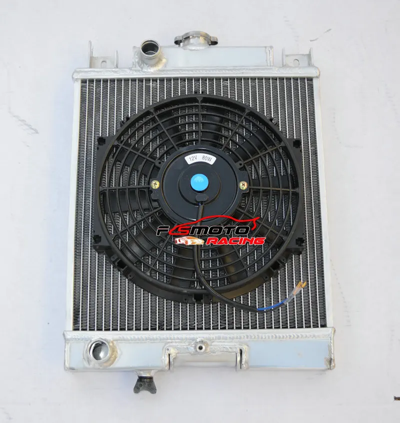 

Intercooler All Aluminum Alloy Radiator + Fan For Suzuki Swift GTI 1989 1990 1991 1992 1993 1994 89 90 91 92 93 94