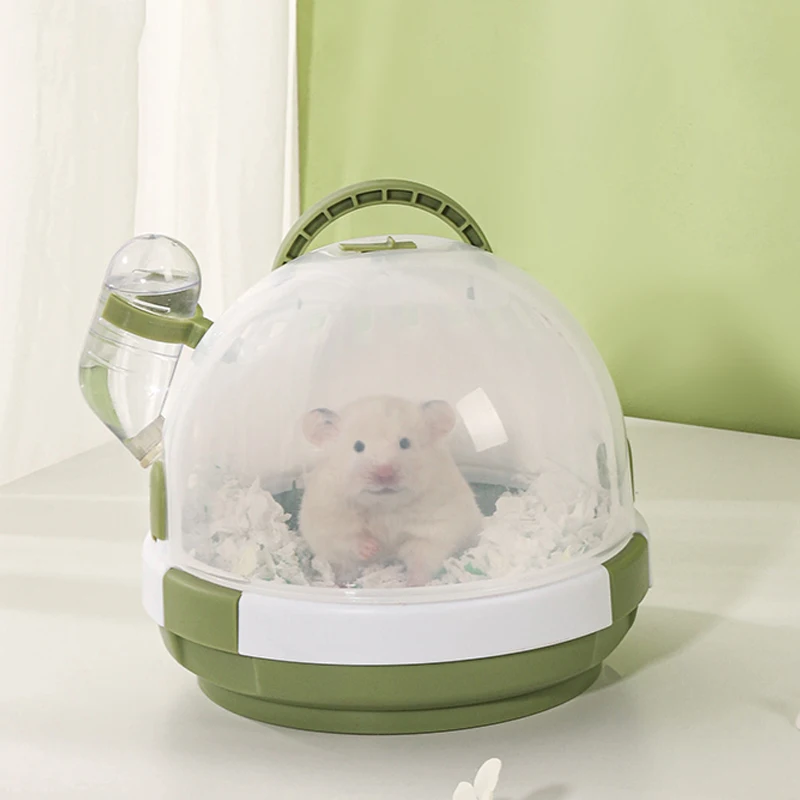 

Hamster Cage Outdoor Portable Travel Living House Carrying Anti-escape Breathable Small Pet Handheld Carrying Case