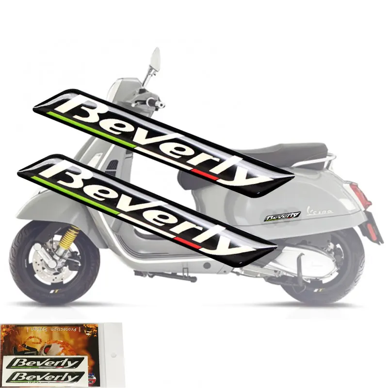 

For Piaggio Beverly 125 300 350 500 Scooter Motorcycle 3D Waterproof Sticker Body Shell Decal Protector Fairing Emblem sticker