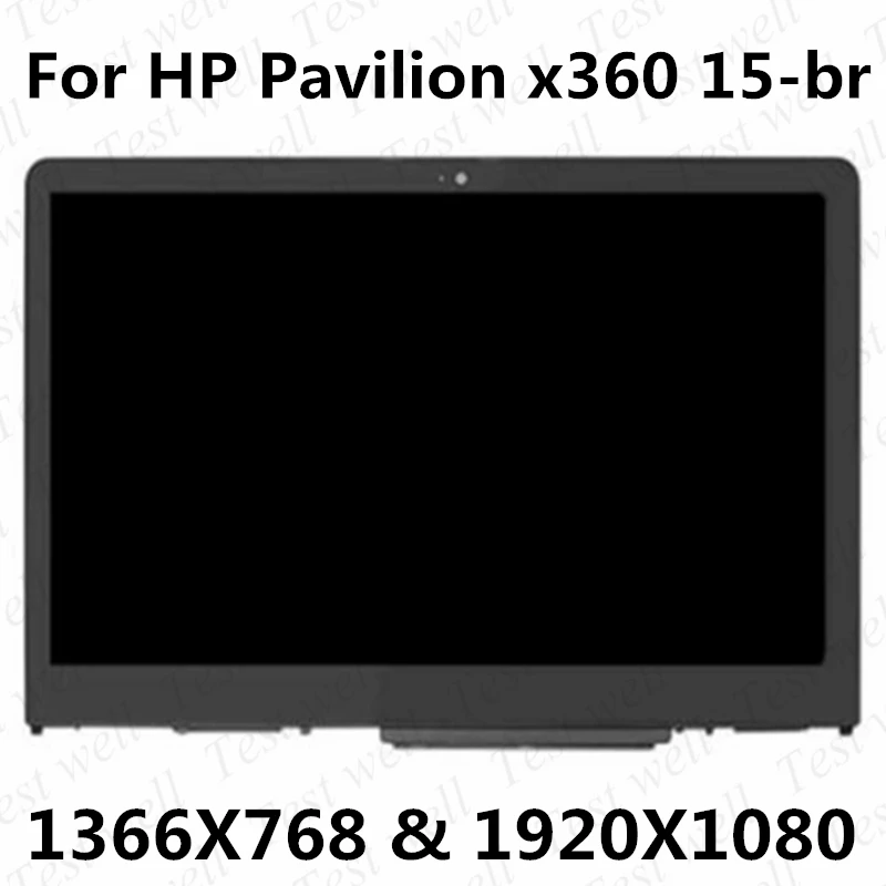 

15.6'' LCD screen Touch Display Digitizer Assembly For HP Pavilion x360 15-br 15-br077nr 15-br077cl 15-br001cy 15-br052od