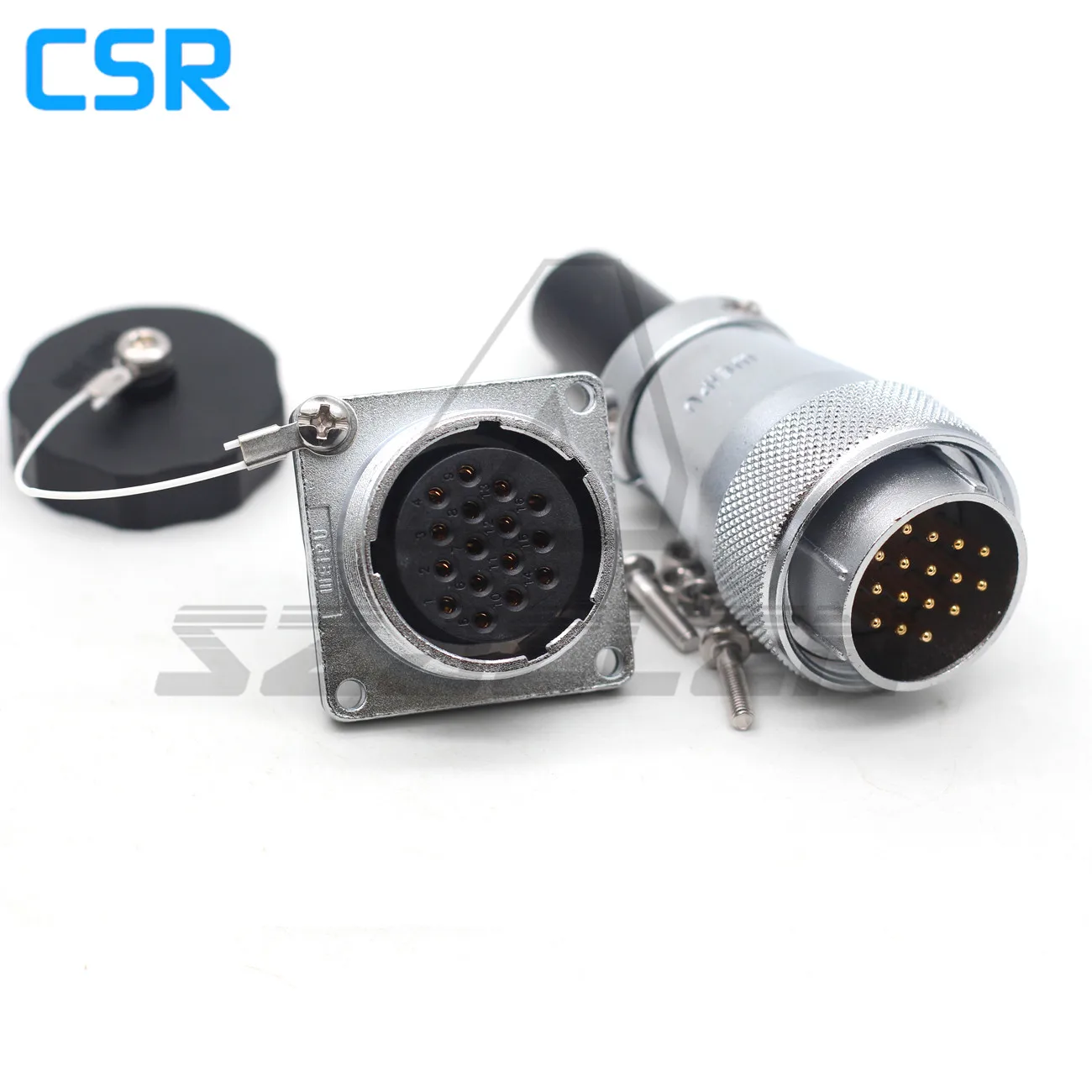 WEIPU WS28 Series  16 Pin Waterproof Connector  IP67  Industrial Machinery Automation Power Cable Connector 16 Pin Plug And Sock