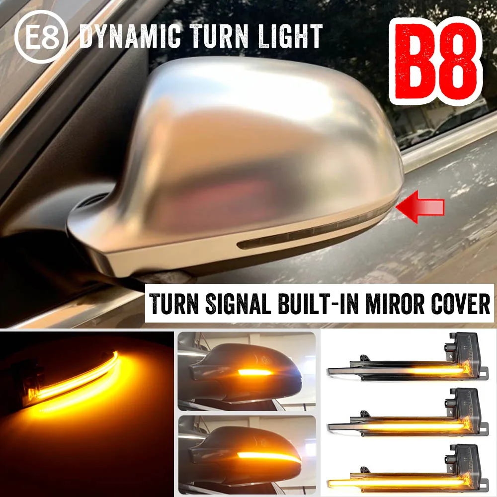 

Dynamic Blinker Mirror Light For Audi A3 8P A4 A5 B8 Q3 A6 C6 4F S6 LED Turn Signal Indicator For Audi A4 A5 B8.5 S5 RS5 RS4 RS3