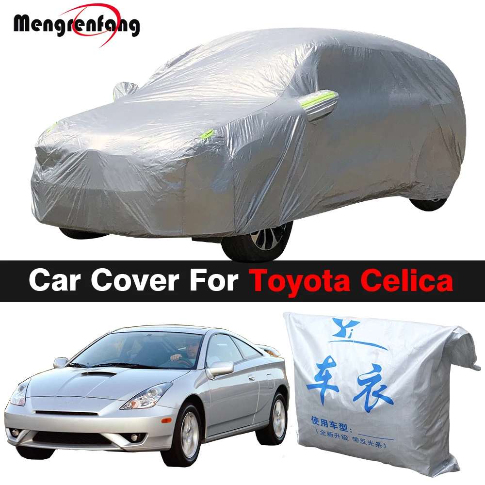 

Full Car Cover For Toyota Celica Auto Indoor Outdoor Anti-UV Sun Shade Snow Rain Ice Resistant Cover Dustproof