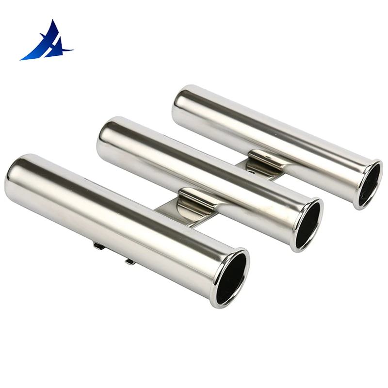 

3 Tube Marine Stainless Steel Fishing Rod Holder for marine boat yacht accessories 3 Rod Rack