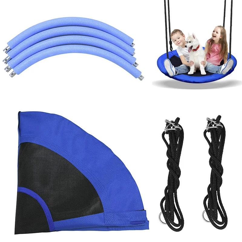 Columpio de juguete para niños, silla colgante redonda de seguridad para niños, columpios de Metal grandes para exteriores, equipo de juego de parque complejo deportivo