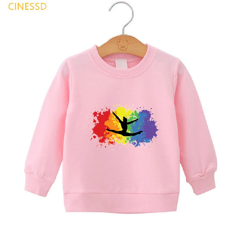 

Fashion Gymnastics Art Sweatshirts Hoodie Children Winter Kids Tracksuit Teen Girls Class Clothes GYM Lover Birthday Xmas Gift