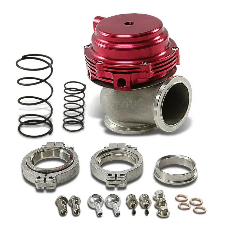 Water cooler wastegate 44mm V-Band External Turbo MVR44 V44 Wastegate performance with 17psi 14psi 7psi springs