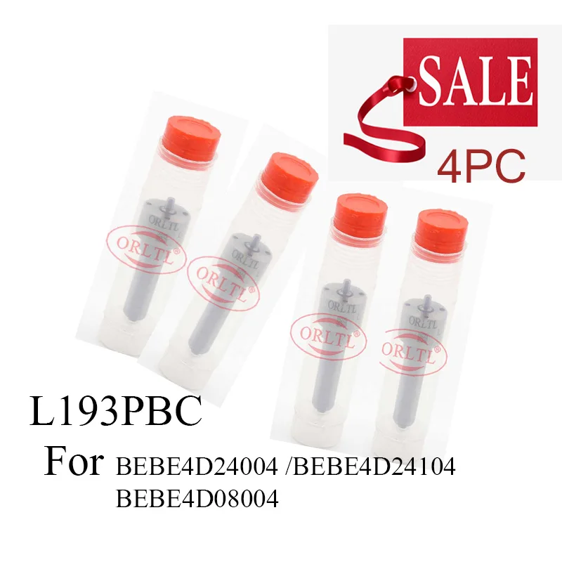 4 pieces L193PBC Injection Nozzle L 193 PBC for V0LV0 Injector BEBE4D24004 BEBE4D24104 BEBE4D08004