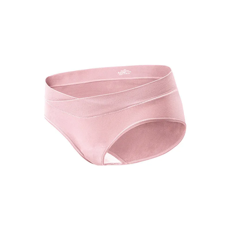 

Cotton Pregnancy Underwear Maternity Panties Low Waist V-Shaped Soft Belly Support Solid Postpartum Panty for Pregnant Women