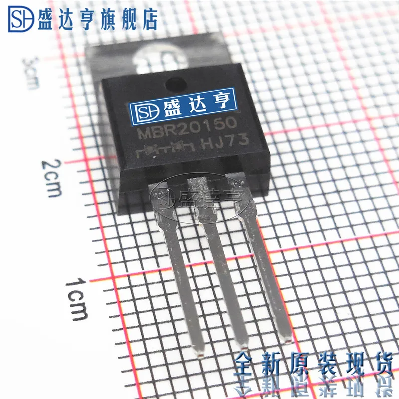 10Pcs/Lot MBR20150CT MBR20150  20A 150V TO220   DIP Schottky Barrier Diode/