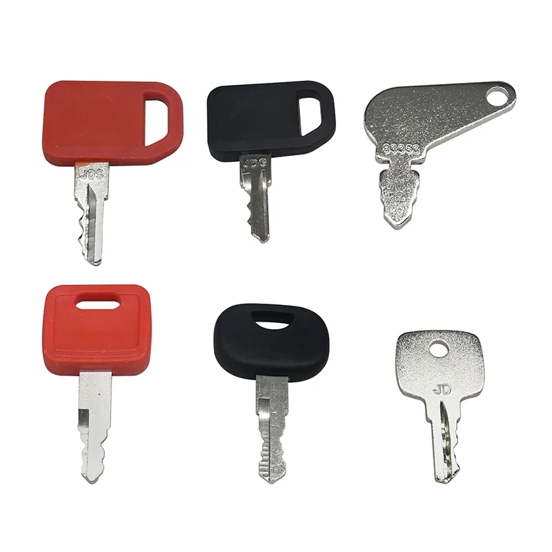 6PCS Ignition Keys 10221073 ELI80-0111 AT322699 Compatible with John Deere Tractor 1020 1120 1030 1130 1630 1054 1404 1520