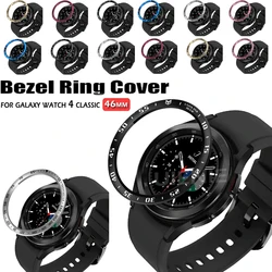 For Samsung Galaxy Watch 4 Classic 46MM 42MM Bezel Ring Cover Stainless Steel Protection Case Smart Watch Protective Frame