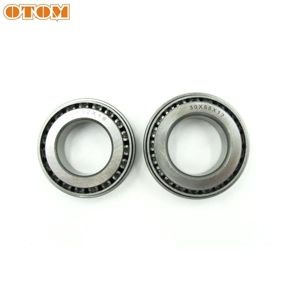 OTOM 1 Pair Motorcycle Steering Bearing System Steering Parts Rod Taper Bearing Kit Steel For KAWASAKI KX KXF SUZUKI RMZ 250 450