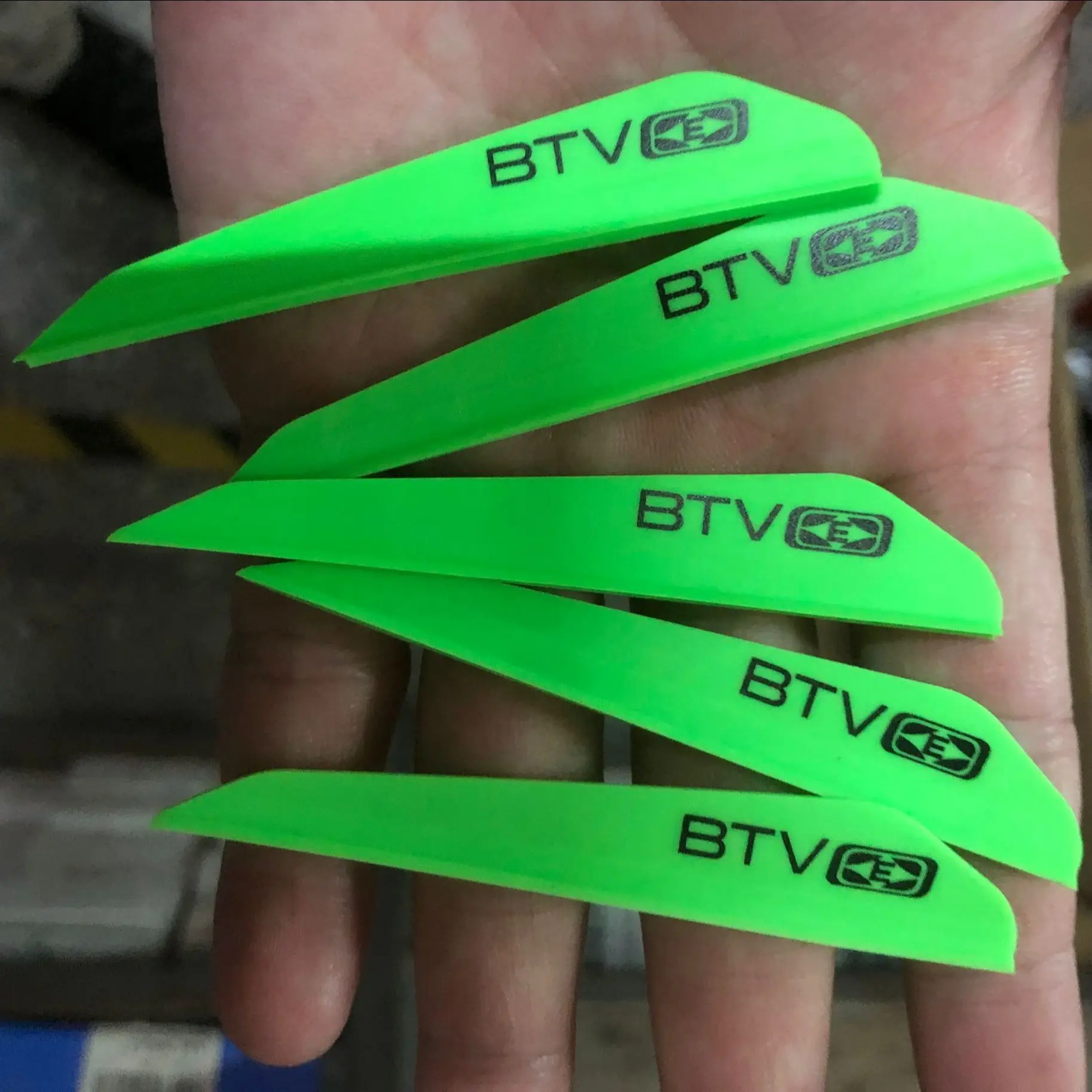 30PCS 3INCH BTV Plastic Vane for Carbon Fiberglass Wood Bolts Arrows Accessories Archery Bow