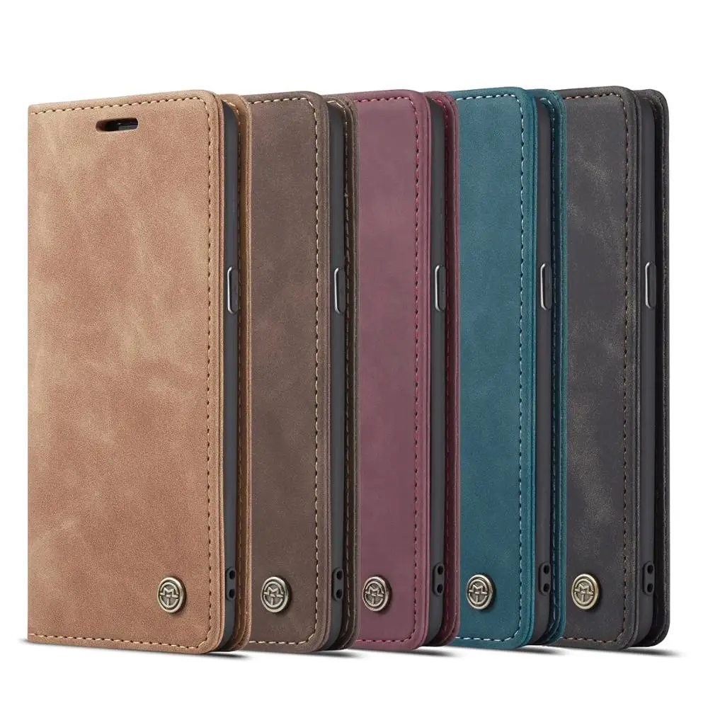 

CaseMe-013 Leather Case for Samsung Galaxy A17 A16 A15 A33 A53 A73 A52 A72 S25 S24 Ultra S23 S25 FE S21+ Wallet Card Stand Cover