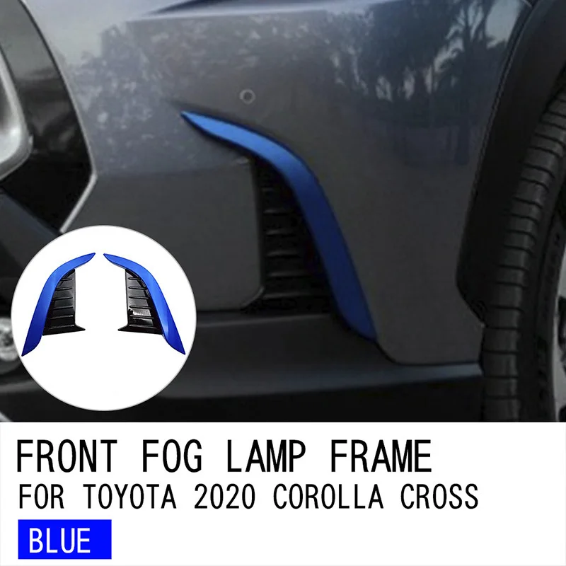 It is suitable for the electroplating decorative strip of fog lamp on the front bumper of Toyota 21 corolla cross