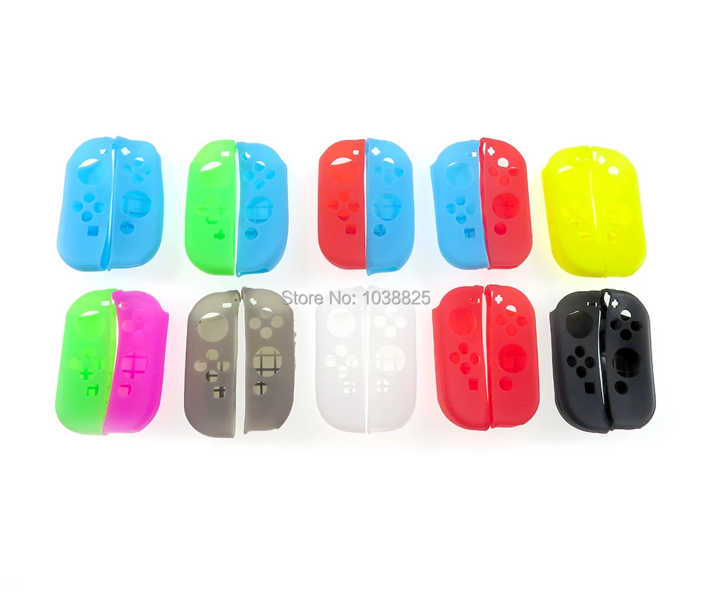 12 زوج/وحدة ل NS لينة غطاء من السيليكون غطاء الجلد اليسار اليمين ل نينتندو سويتش Joy-Con NS وحدة التحكم ChengChengDianWan