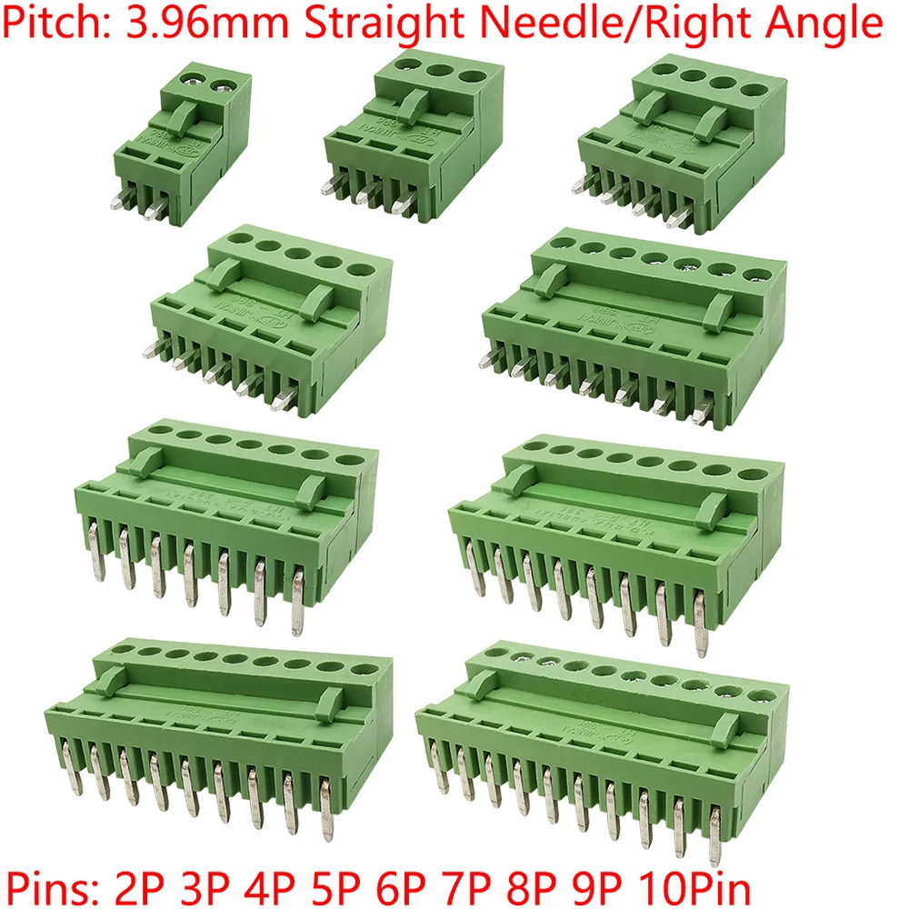 5Pairs KF2EDG 15EDG 3.5mm/3.81mm/3.96mm/5.08mm PCB Screw Terminal Block Connector Pin Header Socket Straight/Right Angle 2-12Pin