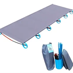 Camping Tent Folding Bed Ultralight 180/200cm Single Tent Cot Portable Alloy Frame