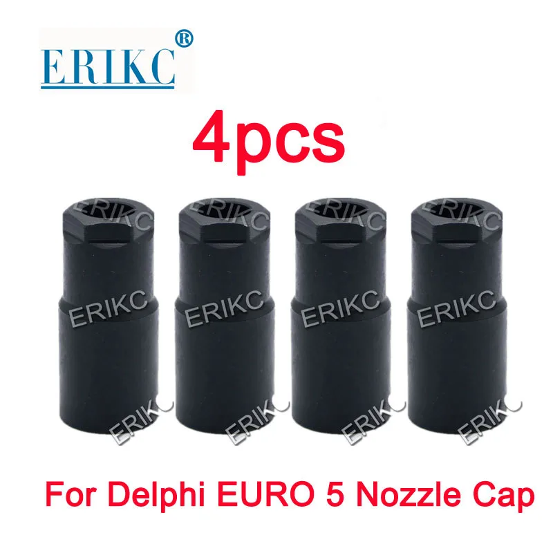 4pcs For Delphi EURO 5 Nozzle Cap Nut Assy E1023007 Fuel Common Rail Injector Nozzle Cap Solenoid Nut, Pump Injector Nozzle Cup