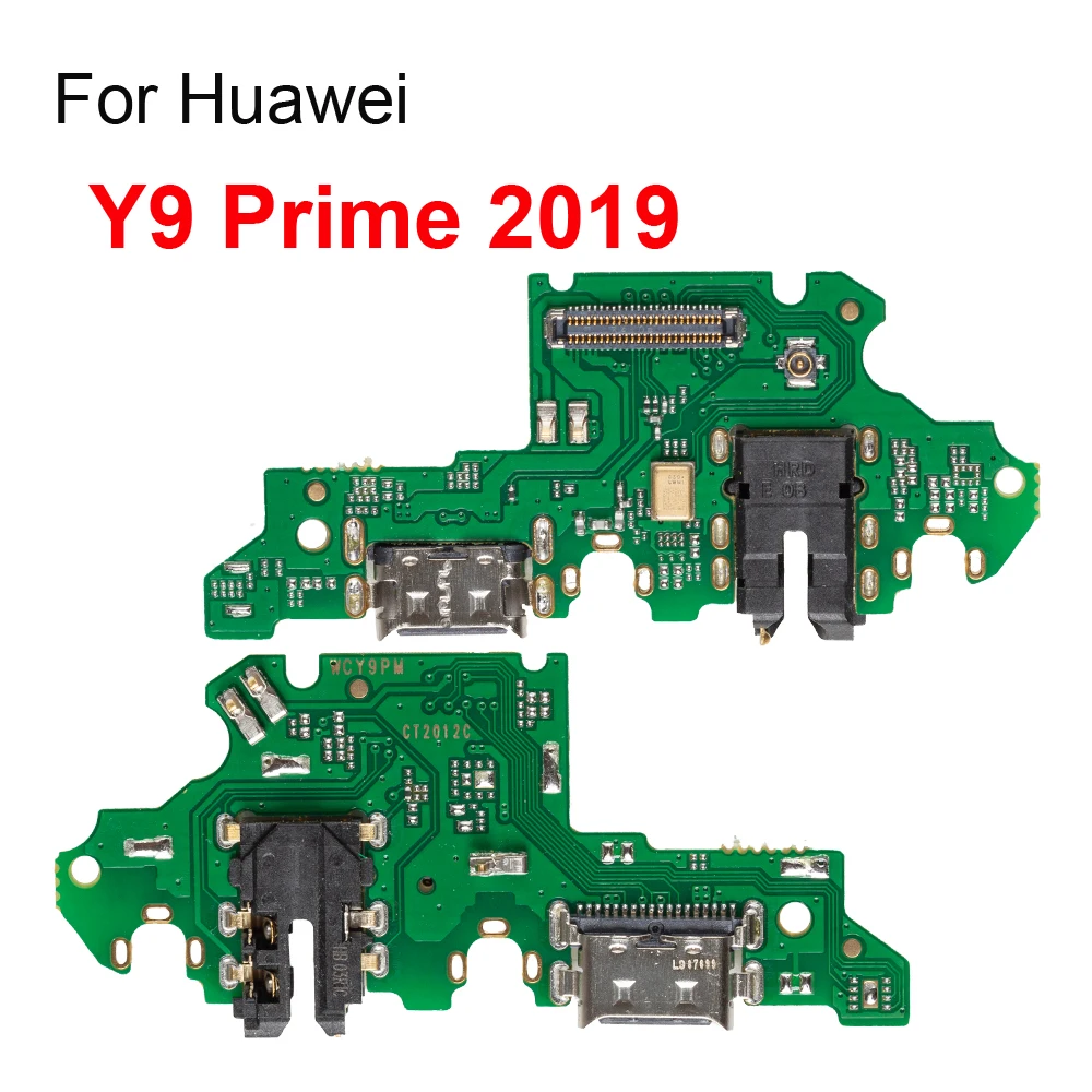 1pcs NEW Dock Charging Port Connector Flex Cable With MIC For Huawei Y6 Y7 Y9 Pro Y5 Prime 2017 2018 2019 USB Charger Flex