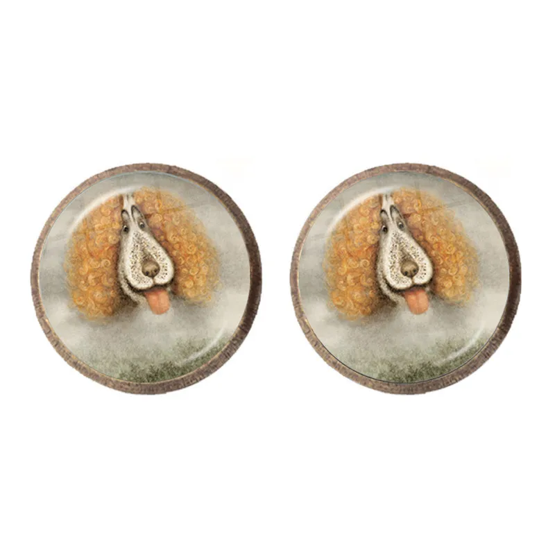 2021 New Hedgehog In The Fog Cartoon Hedgehog Anime Glass Dome Stud Earrings Cute Hedgehog Daily Jewelry Gift Wholesale image 6