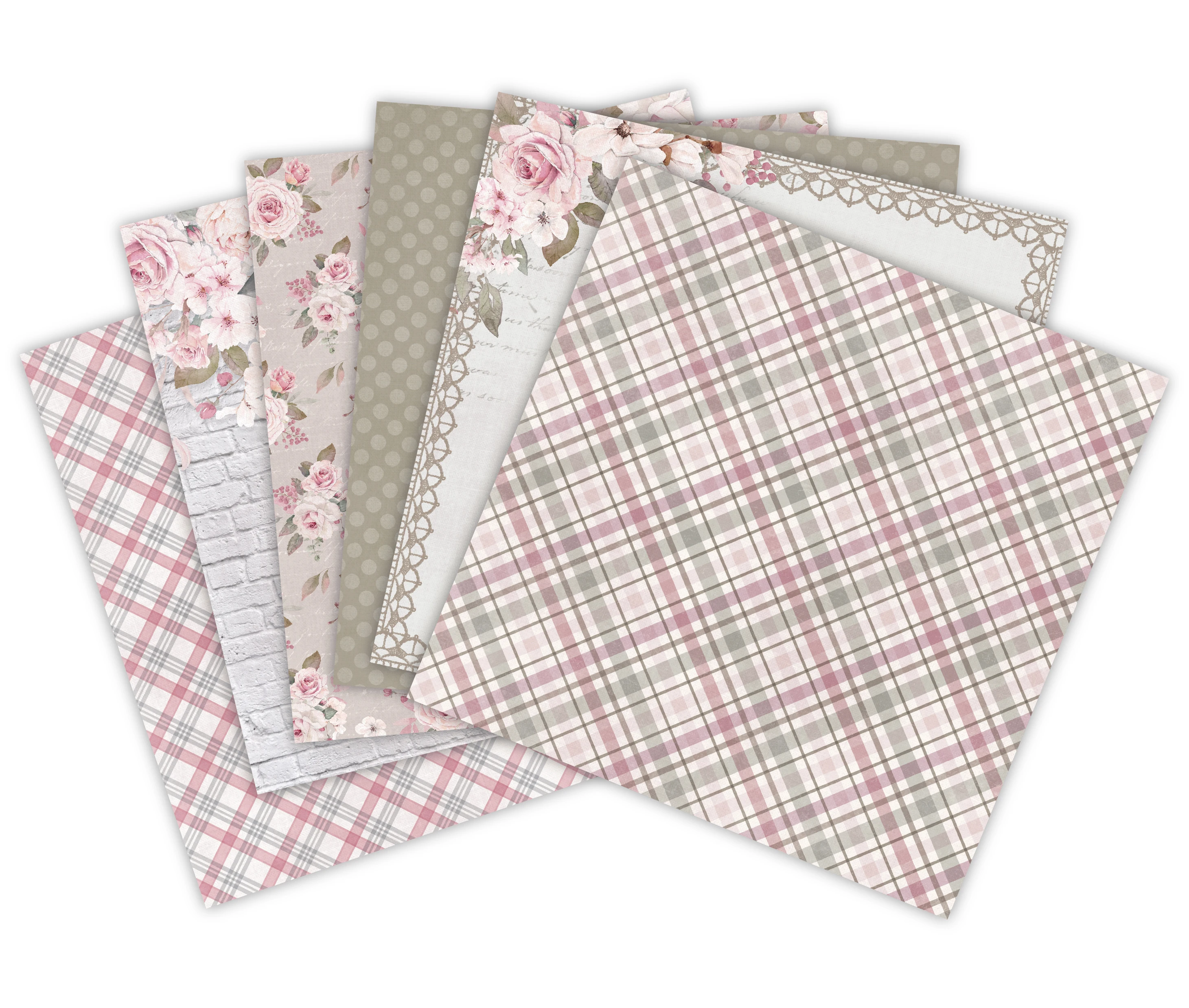 Elagant kwiatowy styl papier do scrapbookingu opakowanie 24 arkuszy ręcznie robiony papier typu kraft craft podkładka w tle