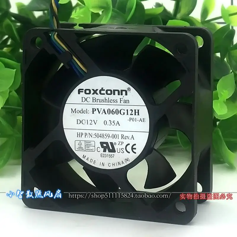 

New original 6025 PVA060G12H DC12V 0.35A four-wire PWM speed control 6CM chassis power supply cooling fan