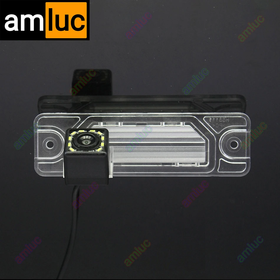 For Renault Samsung QM5 Koleos Nissan Maxima MK5 2007 ~ 2015 Car Rear View Camera Bracket License Plate Lights Housing Mount