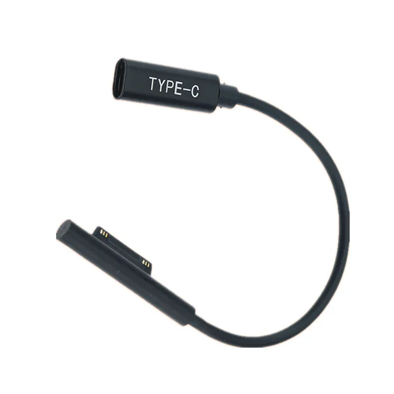 0.2 متر 15 فولت 3A USB Type-C امدادات الطاقة ل مايكروسوفت السطح برو 4 5 6 الذهاب PD محول الشحن كابل تيار مستمر الحبل شاحن سريع اللوحي
