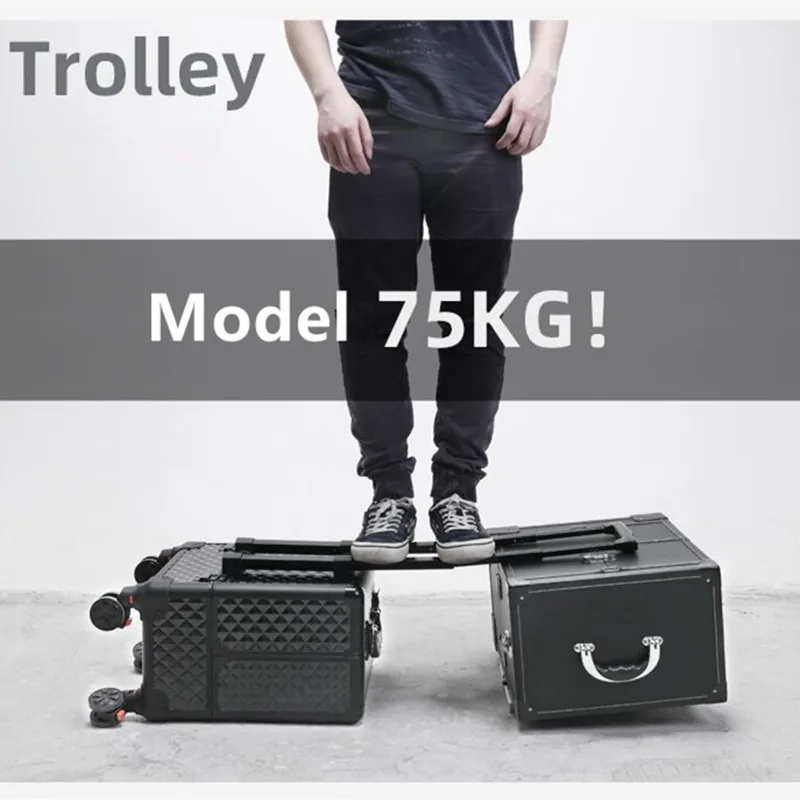 Professional tattoo plastic surgery toolbox beauty makeup tattoos, trolley case cosmetic bag makeup artist Travel luggage bags