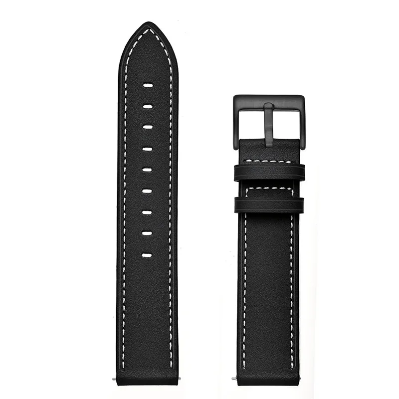 Leather Watch Band for Huawei Watch GT 2 PRO/Honor watch GS Pro X strap smartwatch bracelet with HD Screen protector film