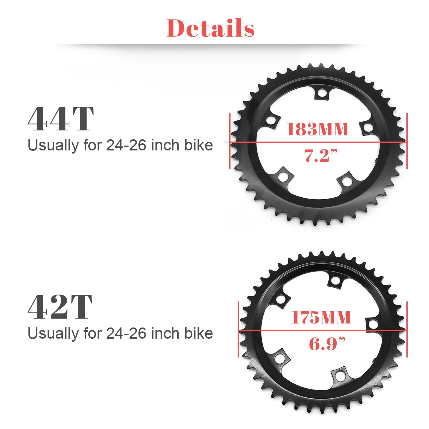 TSDZ2 Tongsheng Mid Drive Motor 52T 48T 38T 36T 34T Chainwheel Chain Ring Set for Electric Bike Bicycle Kit