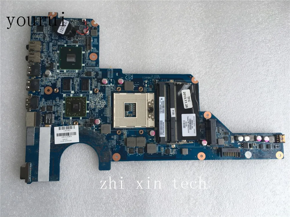 

yourui 636372-001 636372-501 636372-601For HP G4 G6 G7 G4-1000 Laptop motherboard DA0R12MB6E1 DDR3 Test ok