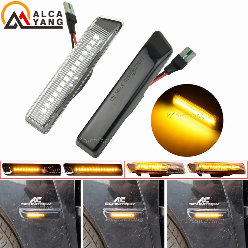 

Dynamic Fender Turn signal For BMW X5 E53 2000-2005 Led Light Side Marker Sequential Lamp E36 1997