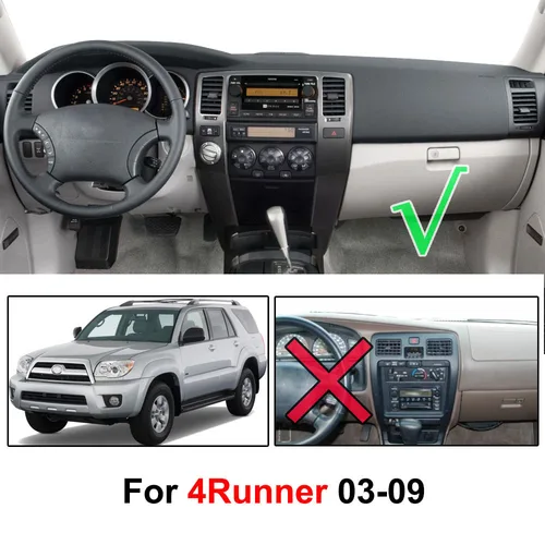 Imagen 2 del producto Para Toyota 4Runner 4.0L / 4.7L 2003 - 2009 Dashmat tablero cubierta Dash Mat Pad parasol tablero cubierta alfombra 2004